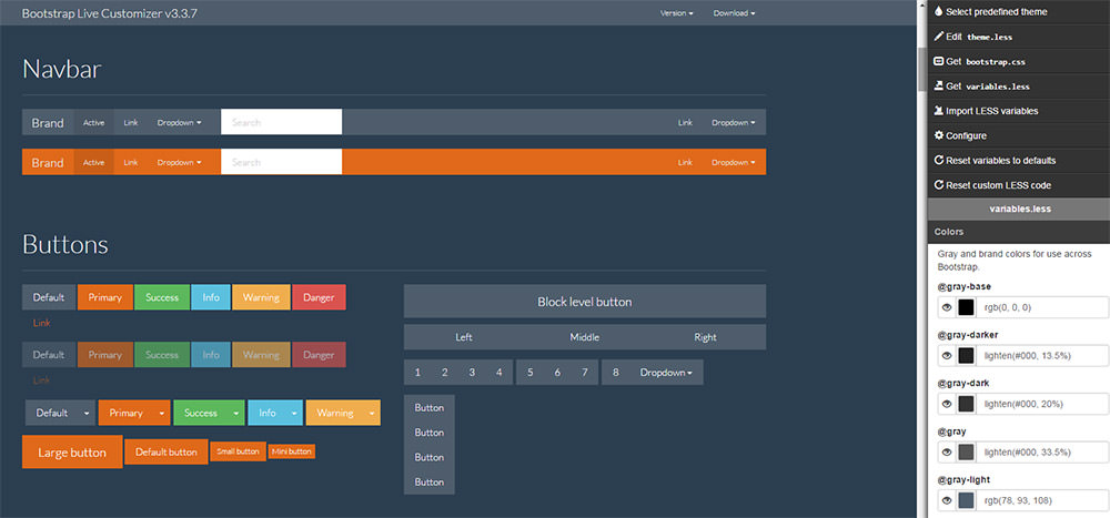 Live Bootstrap editor