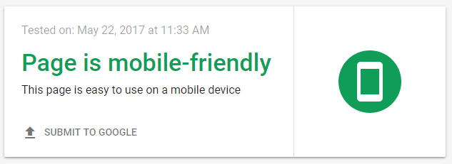 improve google rankings - mobile friendly test. 