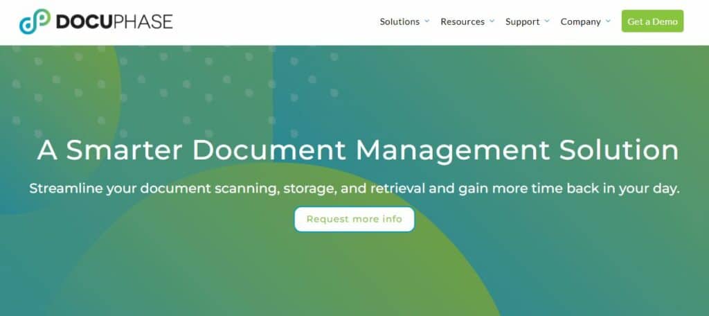 DocuPhase DMS for smarter document management to conserve time
