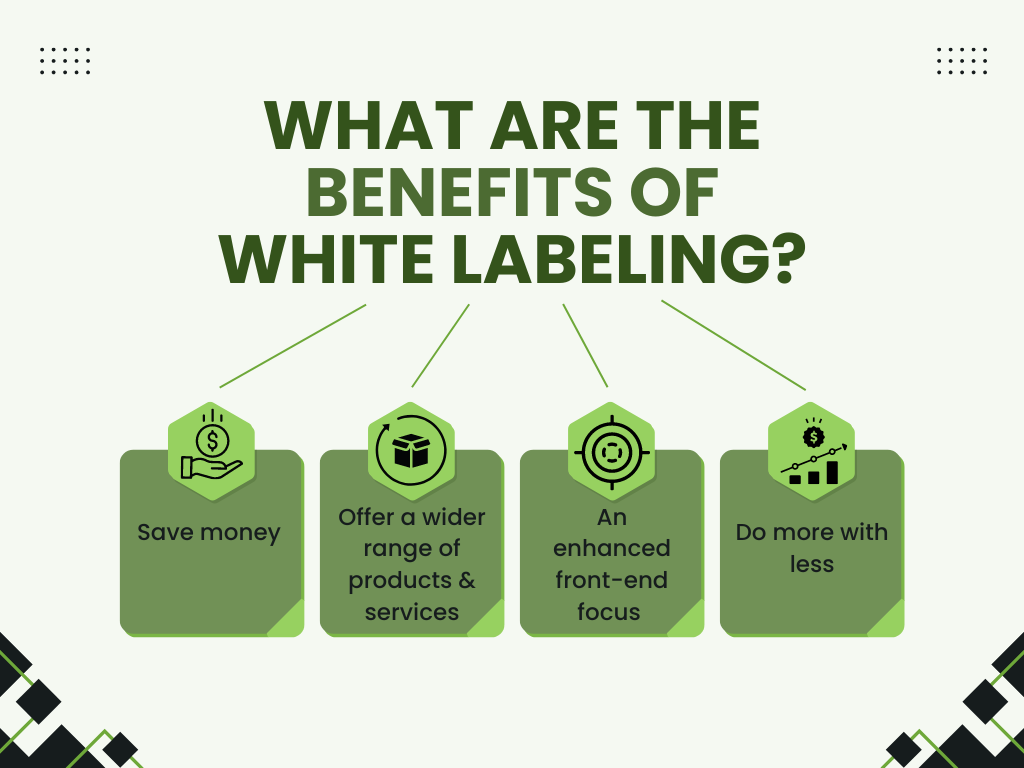 Infographic on Benefits of White labeling