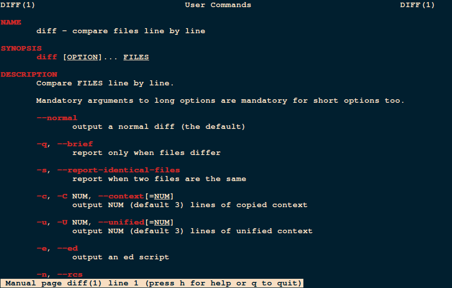 Linux diff Command to Compare Files