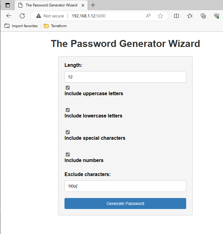 Python Password Generator