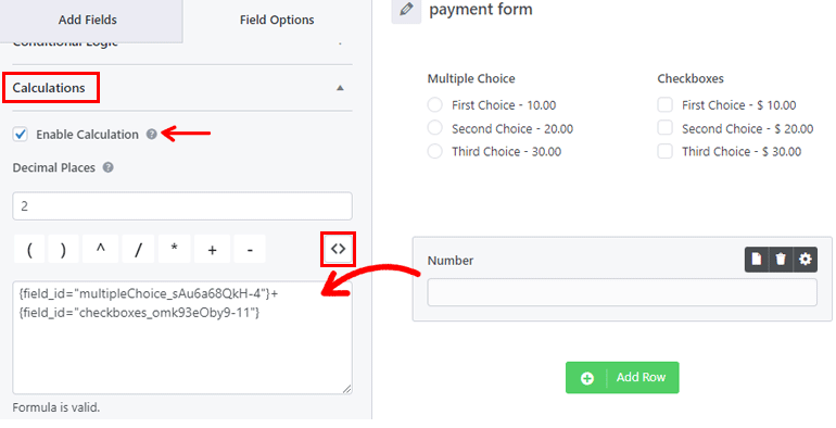 Enable Calculations For Number Field How to Make a Calculator in WordPress