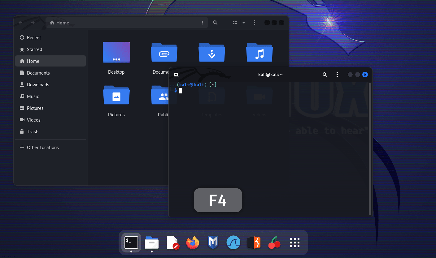 GNOME open terminal here F4 shortcut