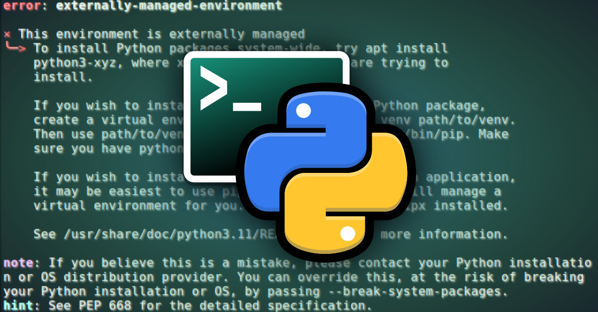 Pip install and Python's externally managed | Kali Linux Blog
