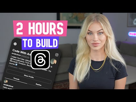 2 HOURS to build a working Threads App! (Super simple!)