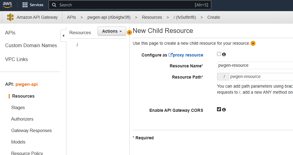 AWS Serverless API Gateway