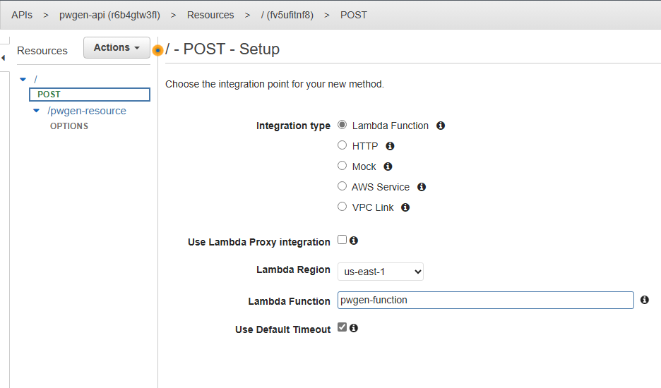 AWS Serverless API Gateway