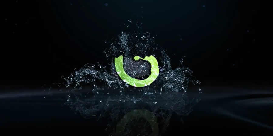 Water Splash Logo for After Effects template
