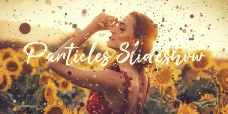 Particles Slideshow Template for After Effects