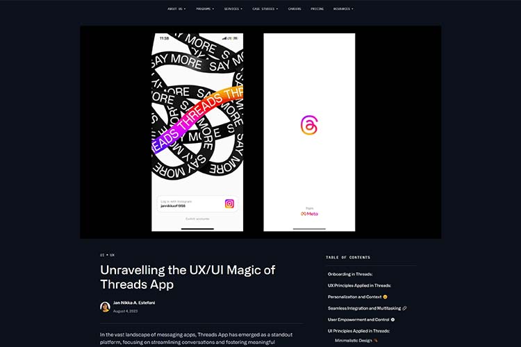 Unravelling the UX/UI Magic of Threads App