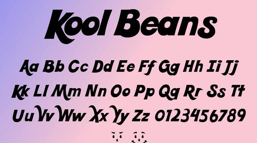 Kool Beans Free Retro Font Family