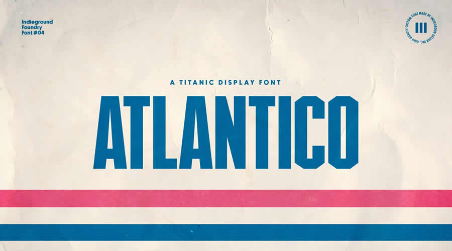 Atlantico Display Free Retro Vintage Font Family