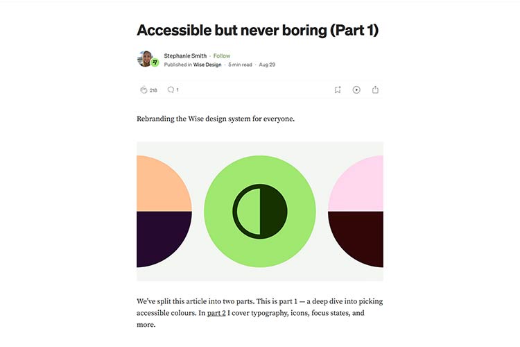 Accessible but never boring (Part 1)