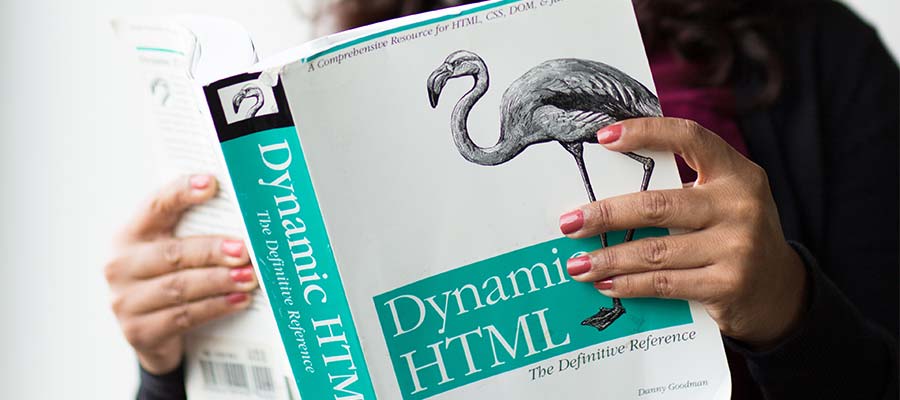Books were among the few HTML references available.