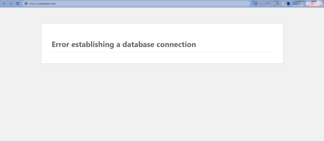 How To Fix the "Error Establishing a Database Connection" in WordPress