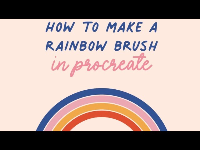 how-to-make-a-rainbow-brush-in-procreate-shorts