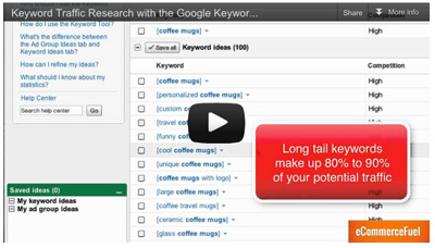 Uncovering High Traffic Niches with Google's Keyword Tool