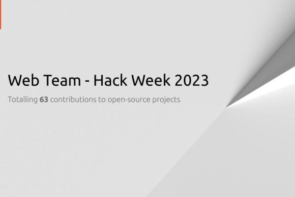 Web team – hack week 2023 | Ubuntu