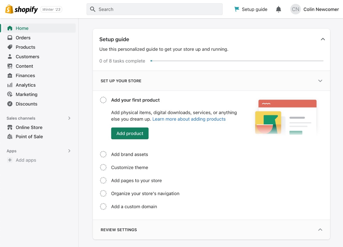 Shopify dashboard vs WooCommerce