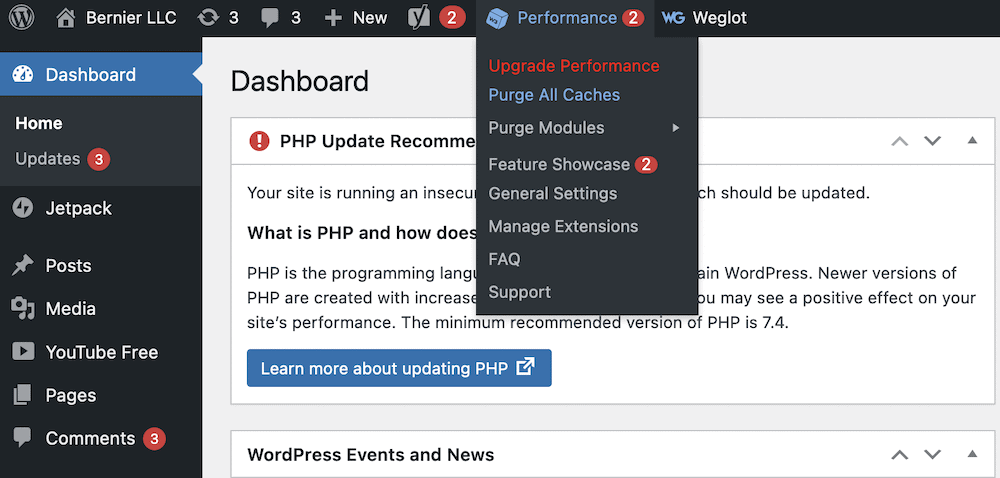 The Performance > Purge All Caches option on the WordPress toolbar.” class=”wp-image-44668″ srcset=”https://wiredgorilla.com/wp-content/uploads/2023/12/how-to-setup-the-w3-total-cache-plugin-a-beginners-guide-wpkube-14.png 1000w, https://wiredgorilla.com/wp-content/uploads/2023/12/how-to-setup-the-w3-total-cache-plugin-a-beginners-guide-wpkube-30.png 732w, https://www.wpkube.com/wp-content/uploads/2022/08/purge-links-241×115.png 241w” sizes=”(max-width: 1000px) 100vw, 1000px”></figure>
</div>
<p>You might only want to purge a single cache, in which case you can open up the Purge Modules sub-menu and select your desired cache from there:</p>
<div class=