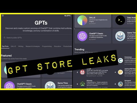 GPT store pics leaked + Can GPTs pull in $20,000+ per month? Here's how to start building.