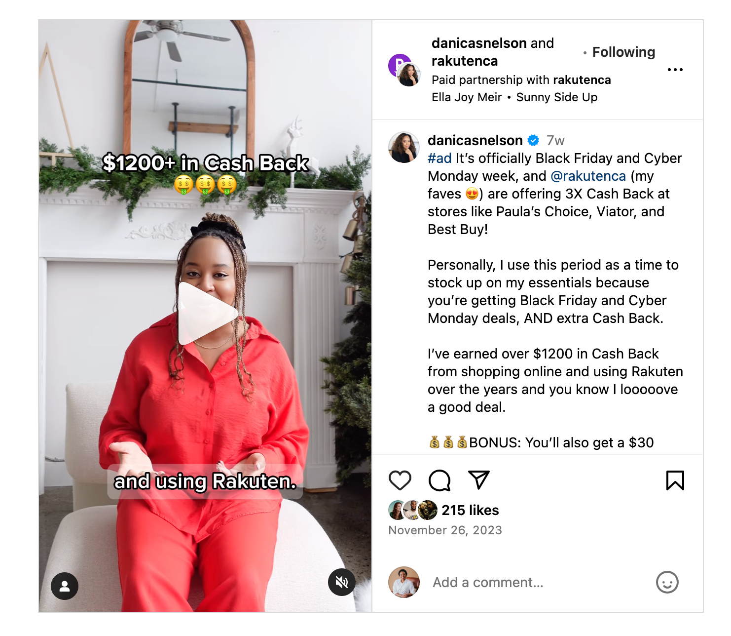 An Instagram brand campaign from creator Danica Nelson