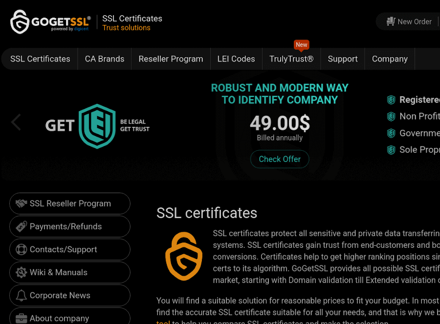 GoGetSSL Certificates