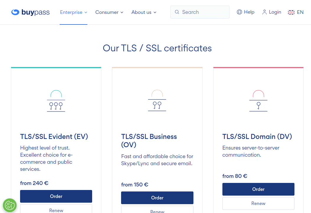BuyPass GO SSL Certificate