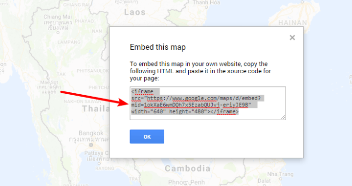 embed code google my maps