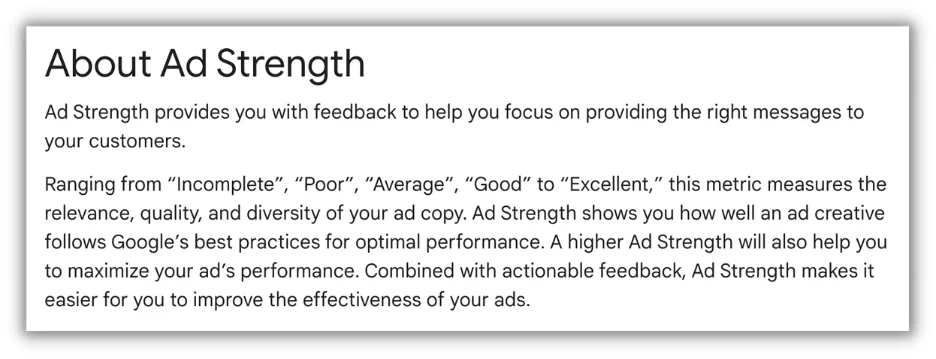 Does Ad Strength Matter in Google Ads? | WordStream