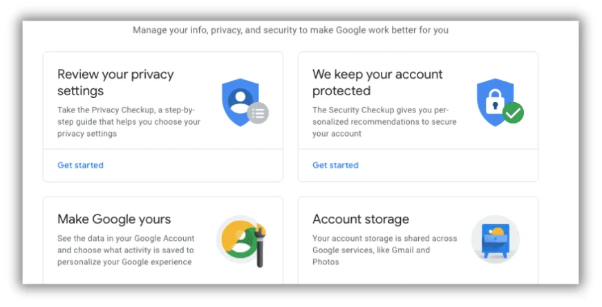 google privacy controls