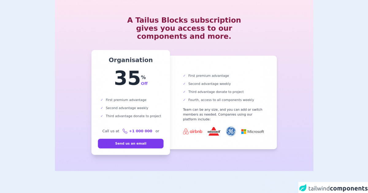 10 Free Tailwind CSS Pricing Sections to use now