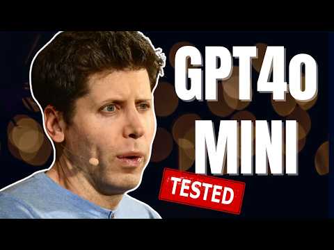 GPT4o Mini - Lightning Fast, Dirty Cheap, Insane Quality (Tested)