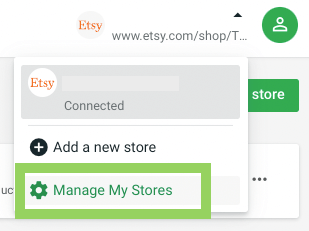Printify Manage My Stores