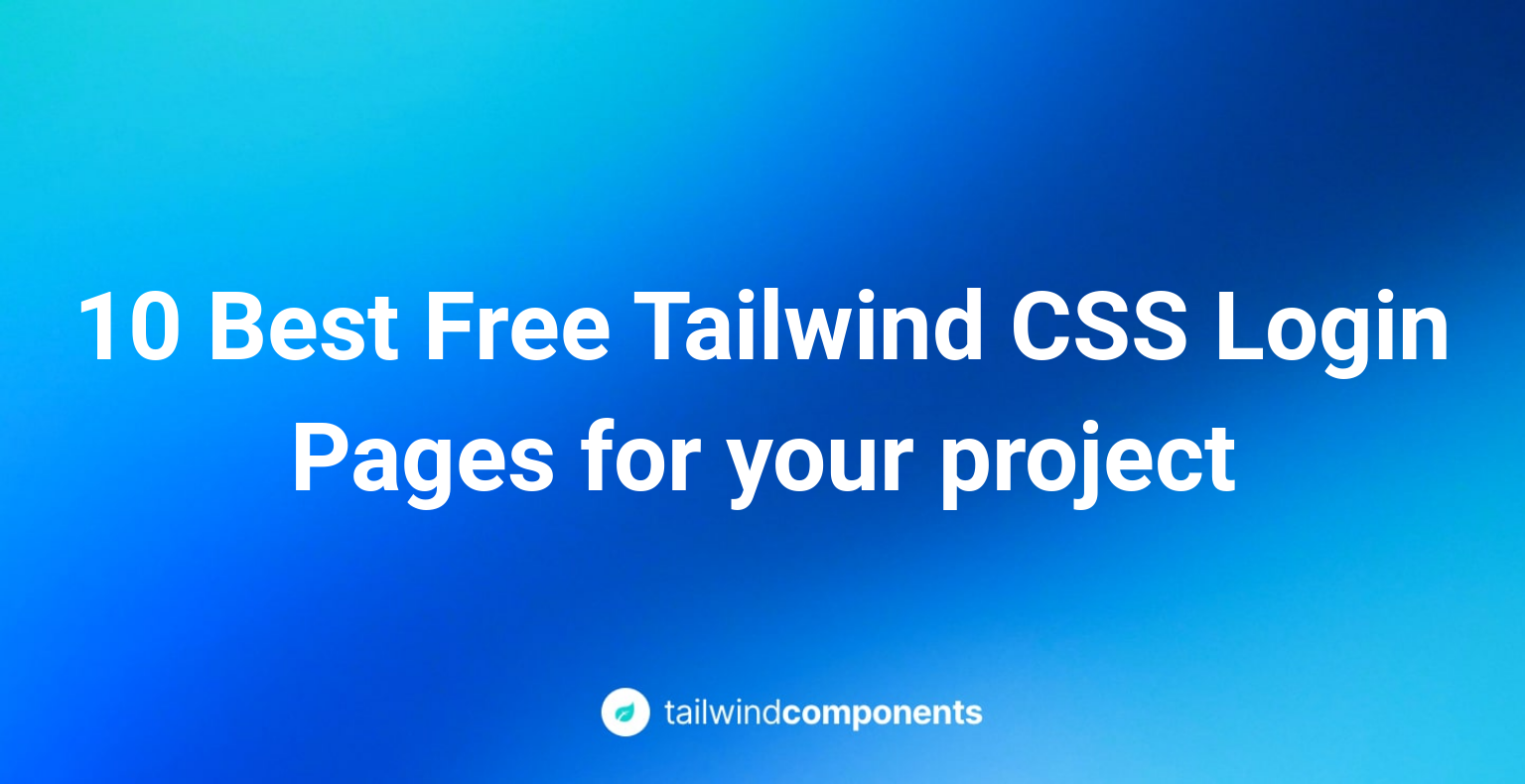 10 Best Free Tailwind CSS Login Pages for your project