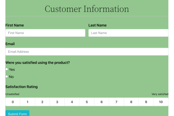 Create a Customer Feedback Survey for WordPress