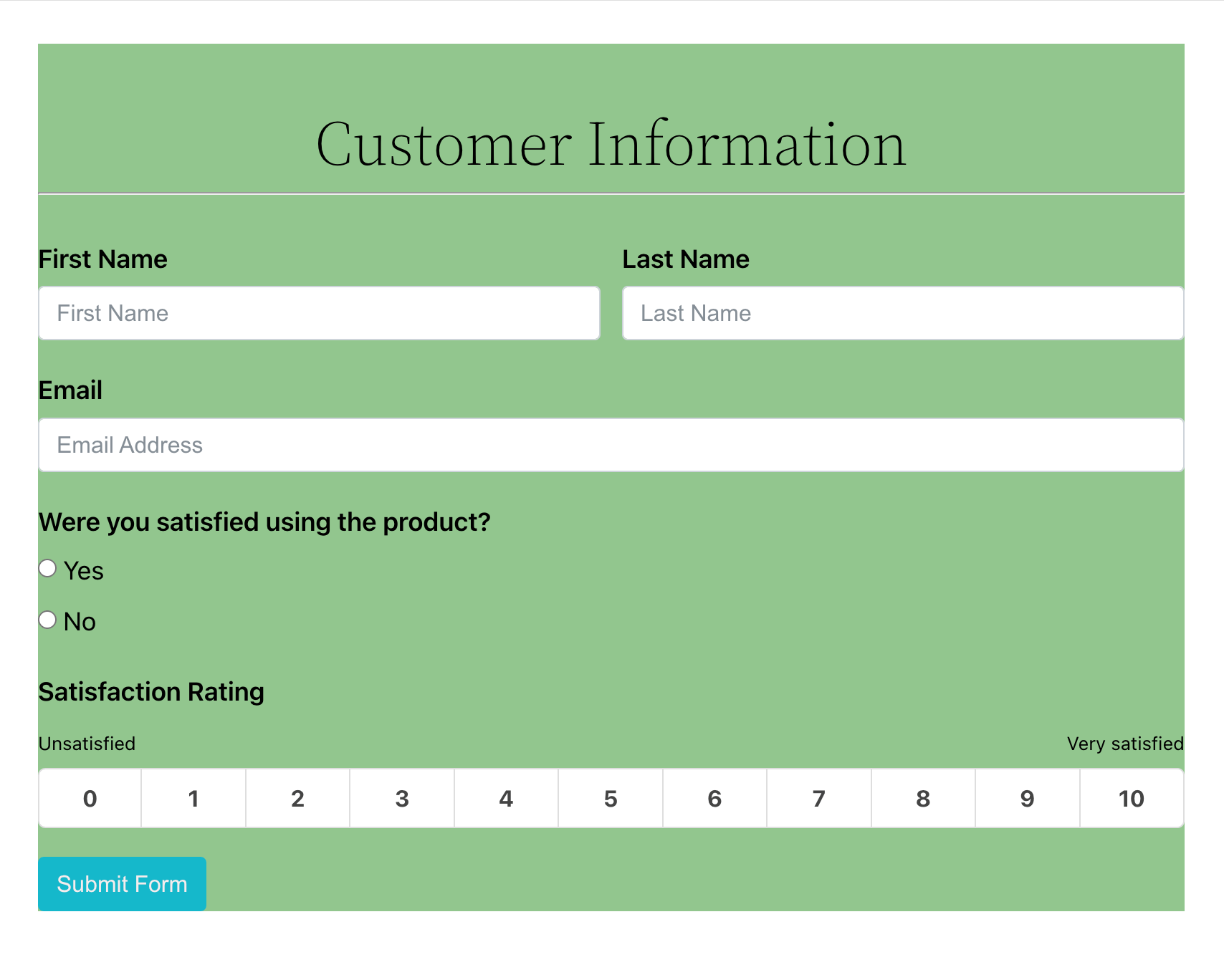 Create a Customer Feedback Survey for WordPress