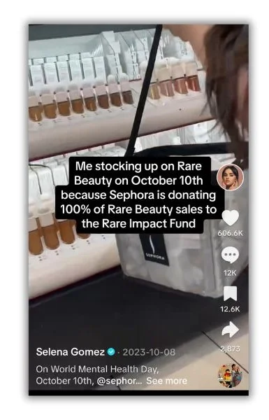 October content ideas - Post from Sephora.