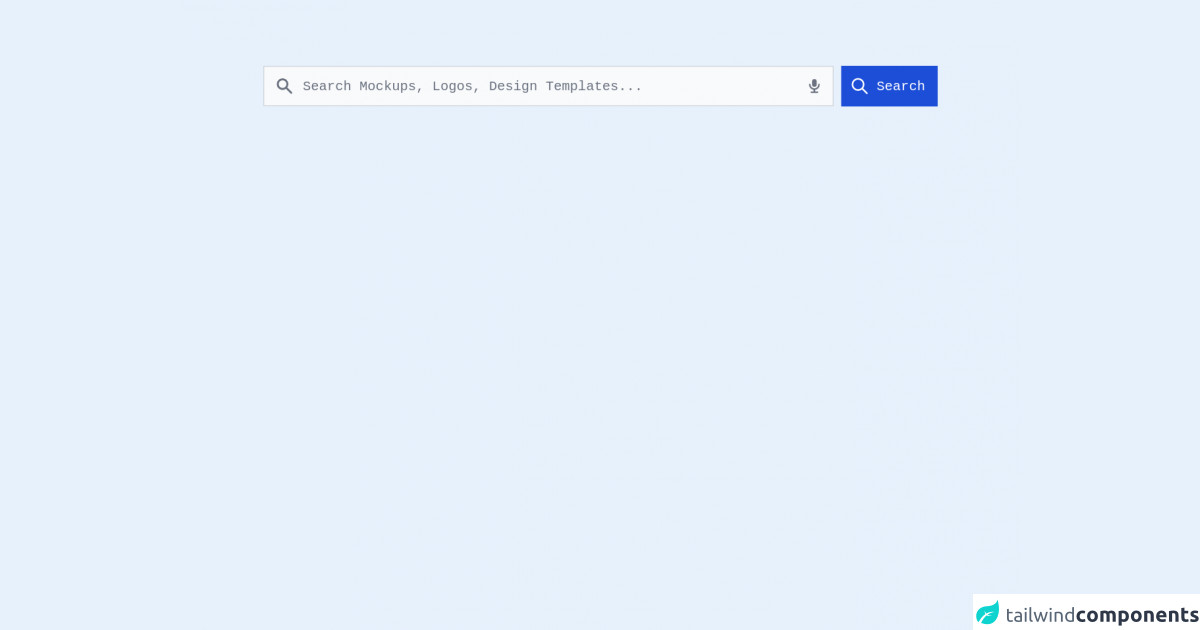 9 Top Free Tailwind CSS Search Inputs for your Website