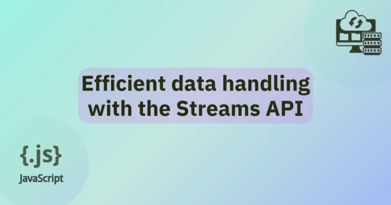 Efficient data handling with the Streams API | MDN Blog