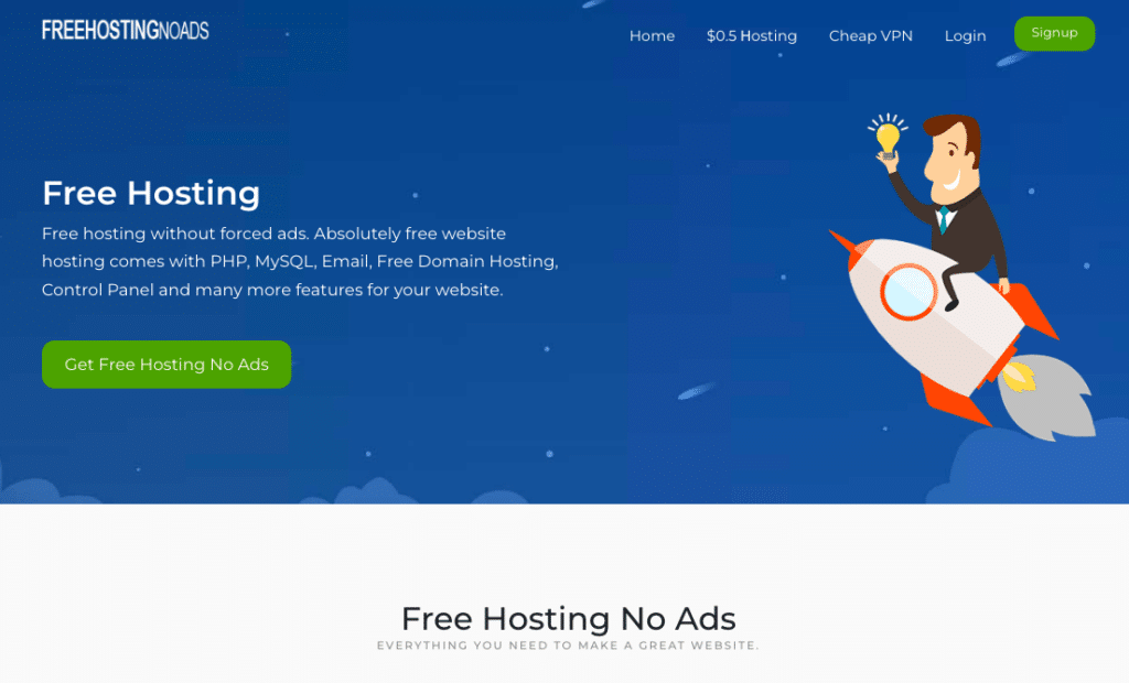 FreeHostingnoads About