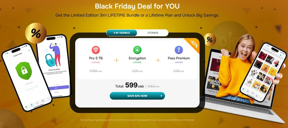 pcloud black friday 2024 screenshot