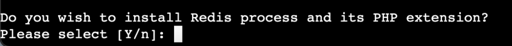 CyberPanel installer asks user about Redis setup