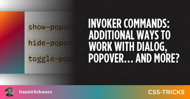 Invoker Commands: Additional Ways to Work With Dialog, Popover… and More?