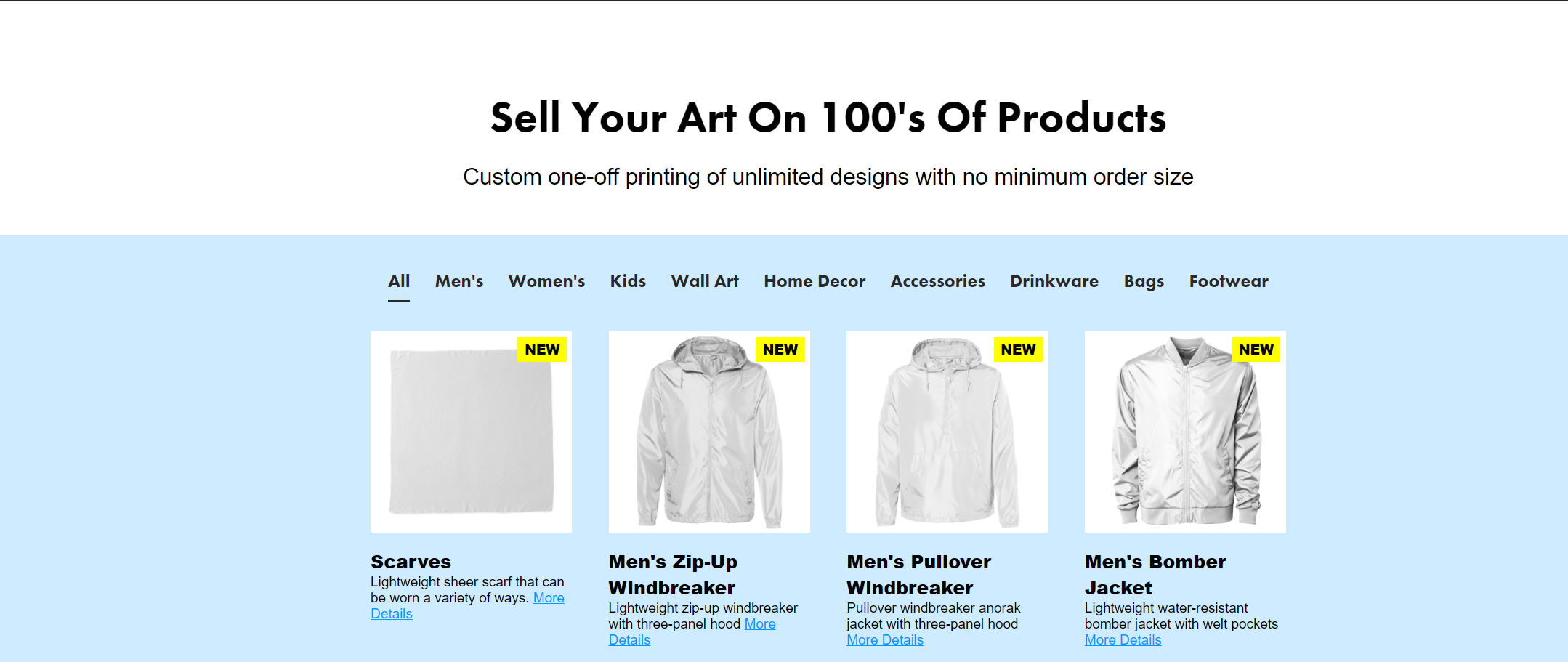 Threadless homepage