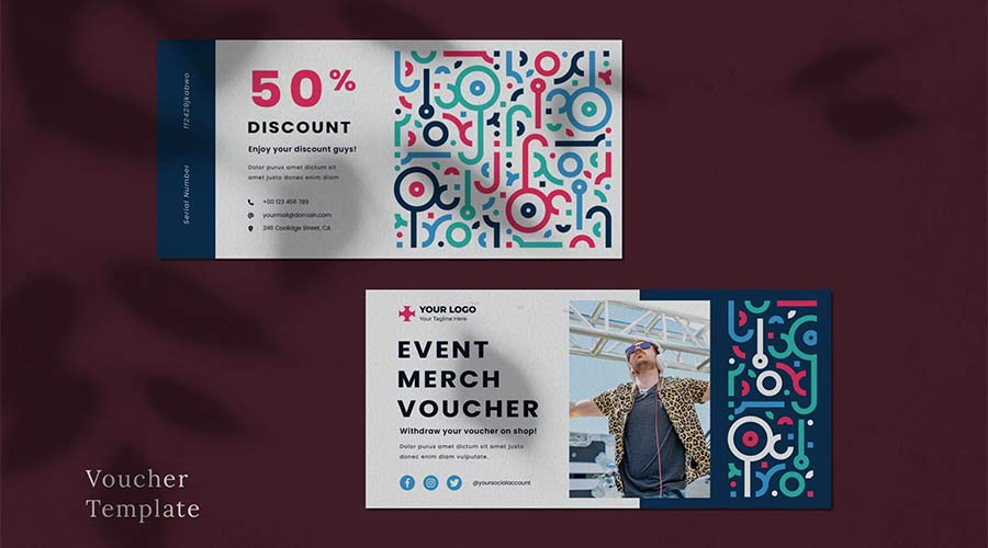 Voucher Illustrator Template