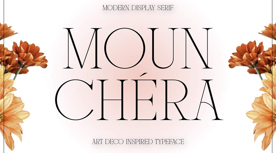 Mounchera Bold Art Deco Font