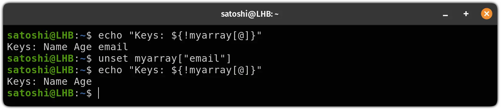 Remove key pairs from associative array