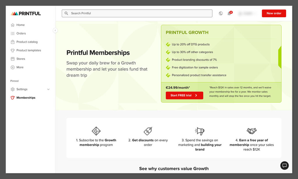 printful memberships